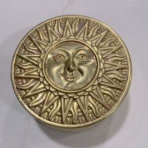 Vintage Brass Hallmark Trinket Box